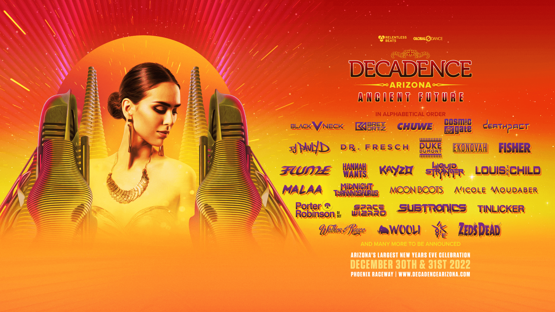 Decadence Arizona Ancient Future Phase 3 Lineup Decadence Arizona