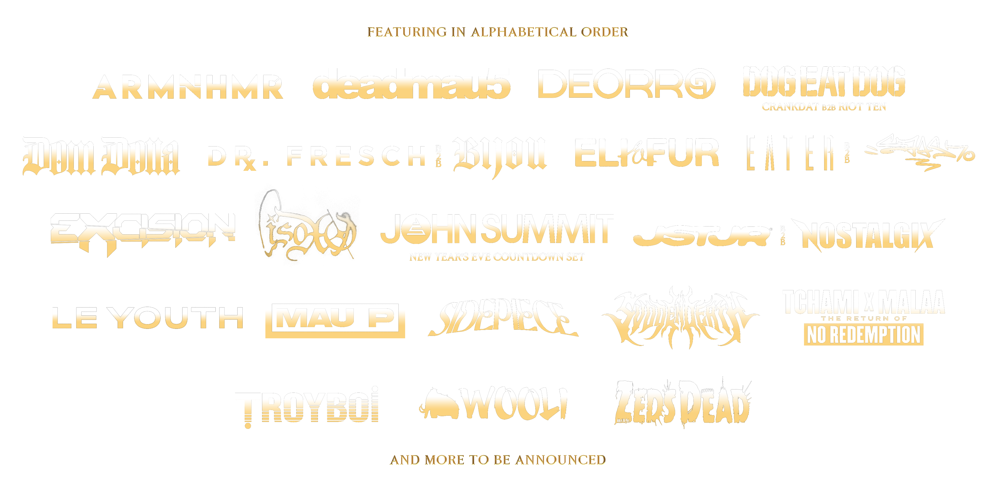 Decadence Arizona Lineup